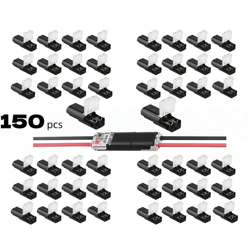 🔥Last Day Promotion 49% OFF - Double-Wire Plug-in Connector Led Light Strip Connectors 2 Pin
