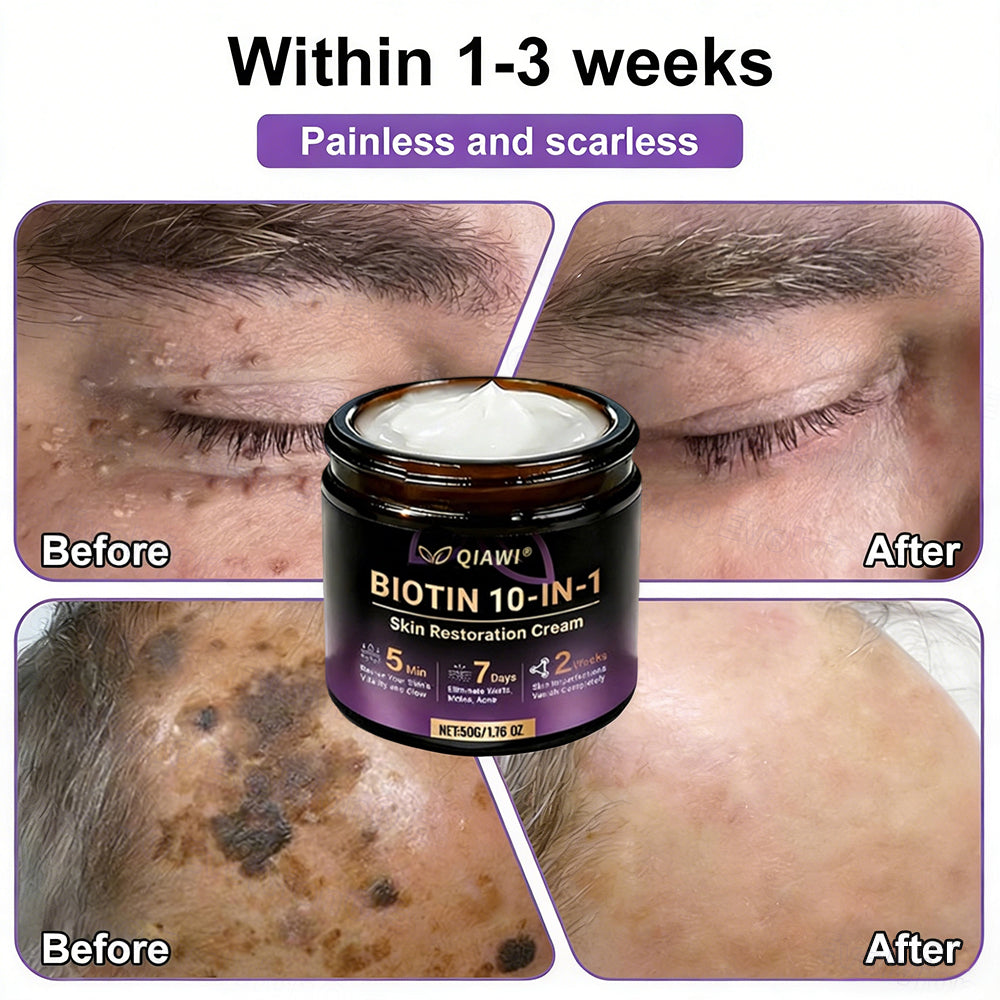 ✨Made and Shipped from USA ✨QIAWI® Biotin 10-in-1 Skin Restoration Cream 🍀