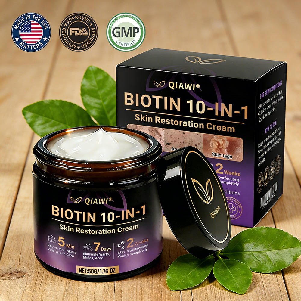 ✨Made and Shipped from USA ✨QIAWI® Biotin 10-in-1 Skin Restoration Cream 🍀