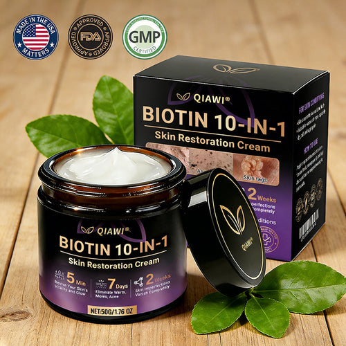 ✨Made and Shipped from USA ✨QIAWI® Biotin 10-in-1 Skin Restoration Cream 🍀