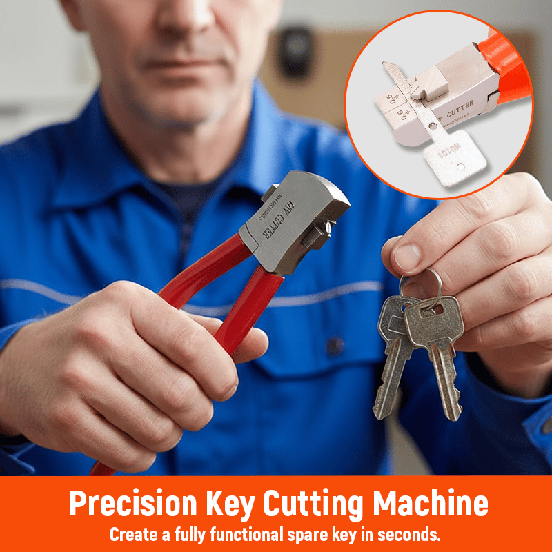 🔐The "Pocket Locksmith" Tool: Cut Spare Keys Anywhere, Anytime. Emergency Key Clipper for Home & Auto.