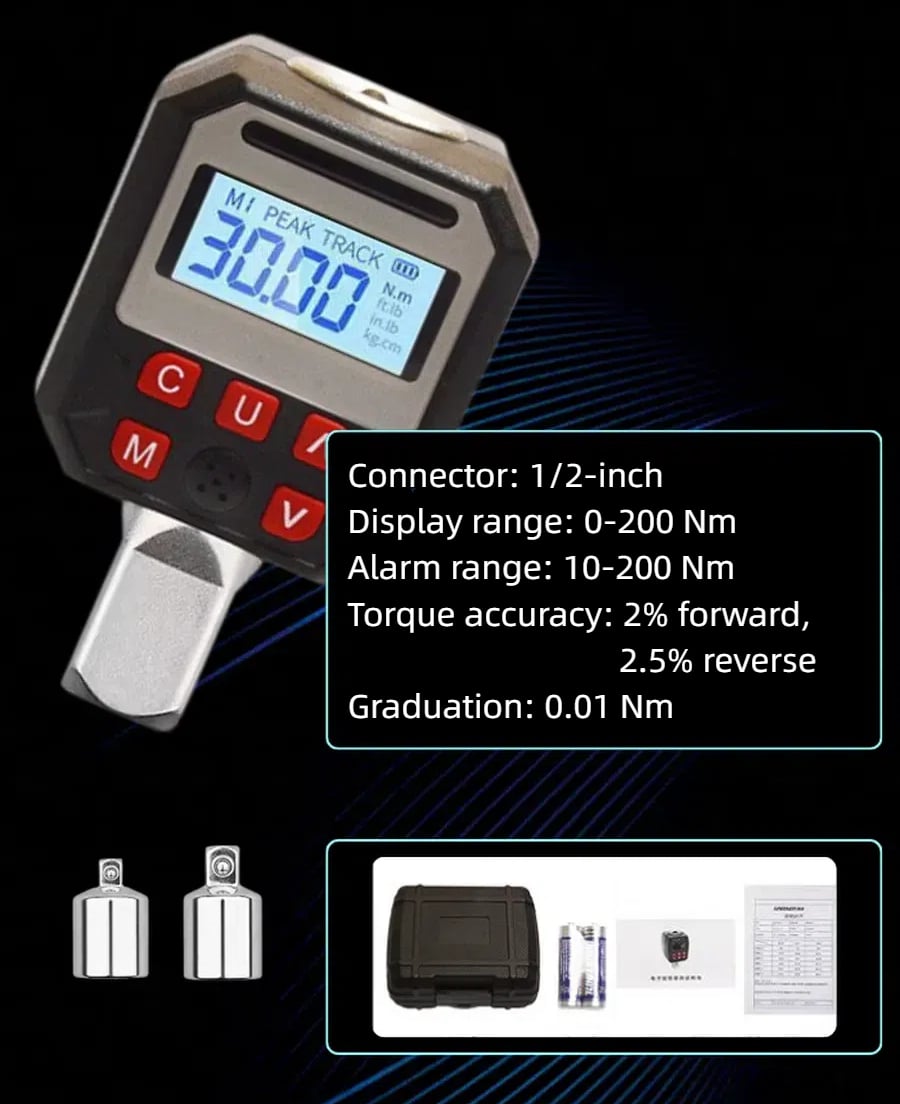 🔧Digital Torque Display Tool，Limited stock；buy one get one 40% off (free shipping)；Today only！！！