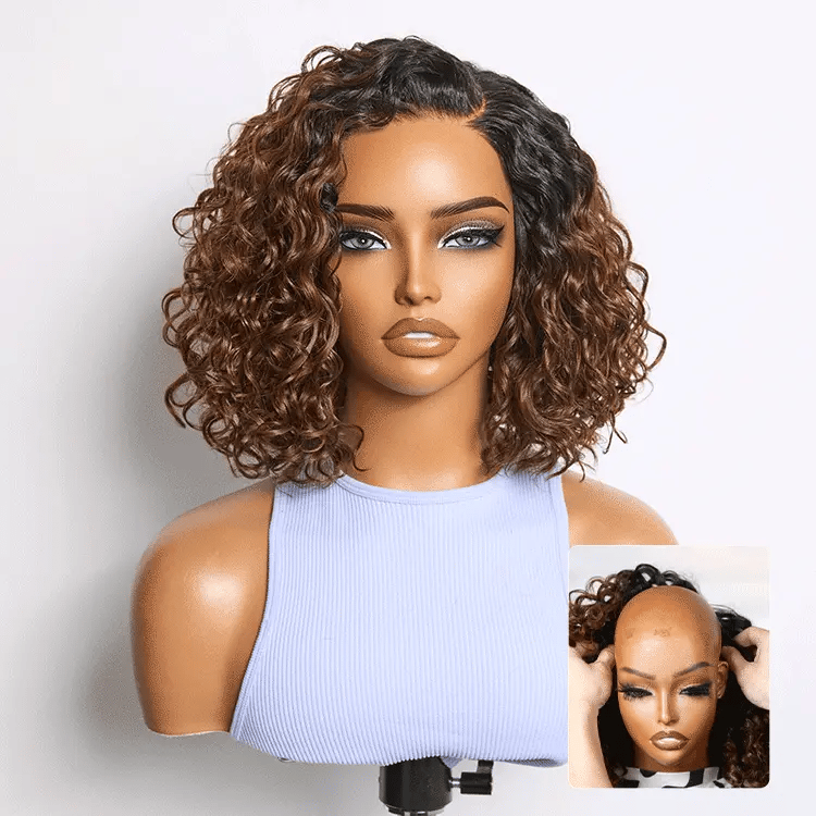 Ready-to-Wear Glueless Curly Bob Wig