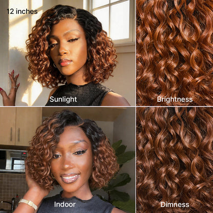 Ready-to-Wear Glueless Curly Bob Wig
