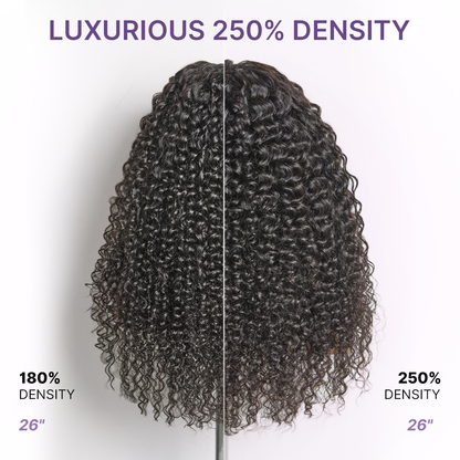 Glueless Water Wave Wig – Fluffy & Natural Volume