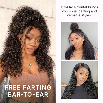 Glueless Water Wave Wig – Fluffy & Natural Volume