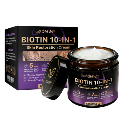 ✨Made and Shipped from USA ✨QIAWI® Biotin 10-in-1 Skin Restoration Cream 🍀