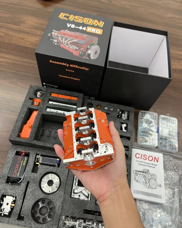 🎁 Warehouse Clearance🏆 10,000 Sold This Week✨ - Gasoline OHV V8 Small-block Engine Model Kits
