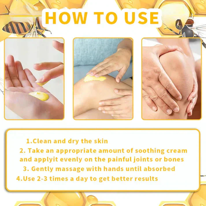 ✅Official Store: LUMIVO™ Bee-Venom Pain-Relief Bone Healing Cream👨‍⚕️USA Osteopathic Medical Association （AAOS）Approved(Reducing joint swelling, pain, stiffness, redness, warmth, soreness, and joint fatigue)