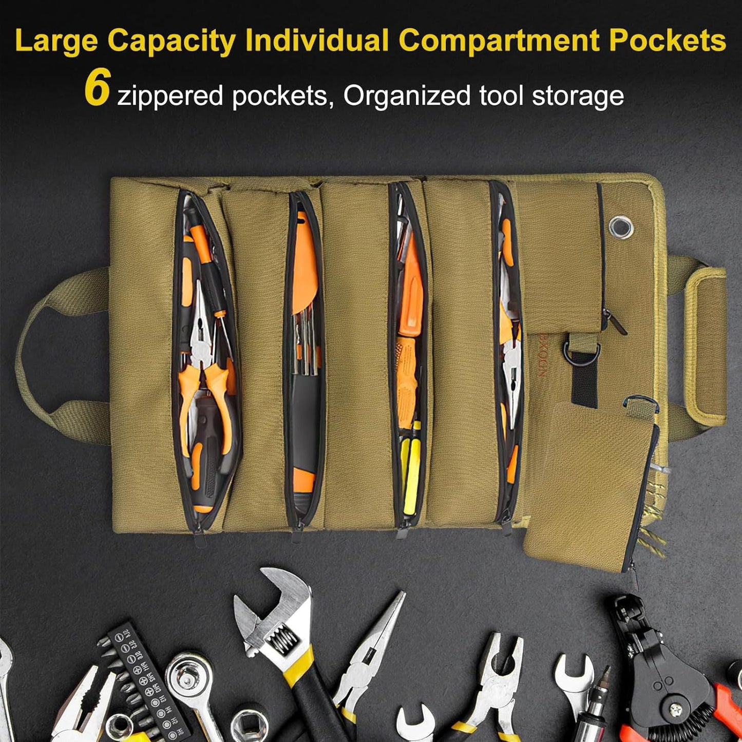 💥Clearance price $35.99✨Premium Roll-Up Tool Kit