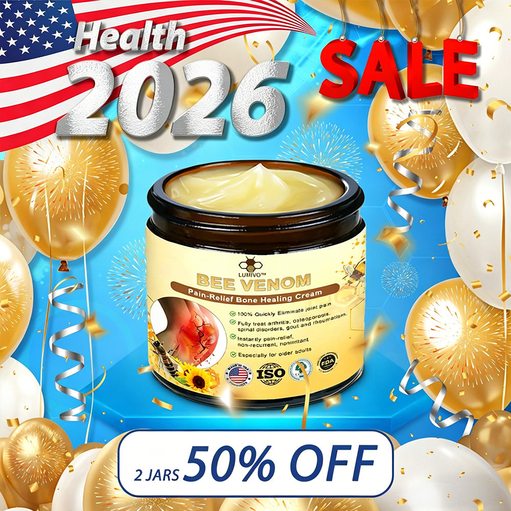 ✅Official Store: LUMIVO™ Bee-Venom Pain-Relief Bone Healing Cream👨‍⚕️USA Osteopathic Medical Association （AAOS）Approved(Reducing joint swelling, pain, stiffness, redness, warmth, soreness, and joint fatigue)