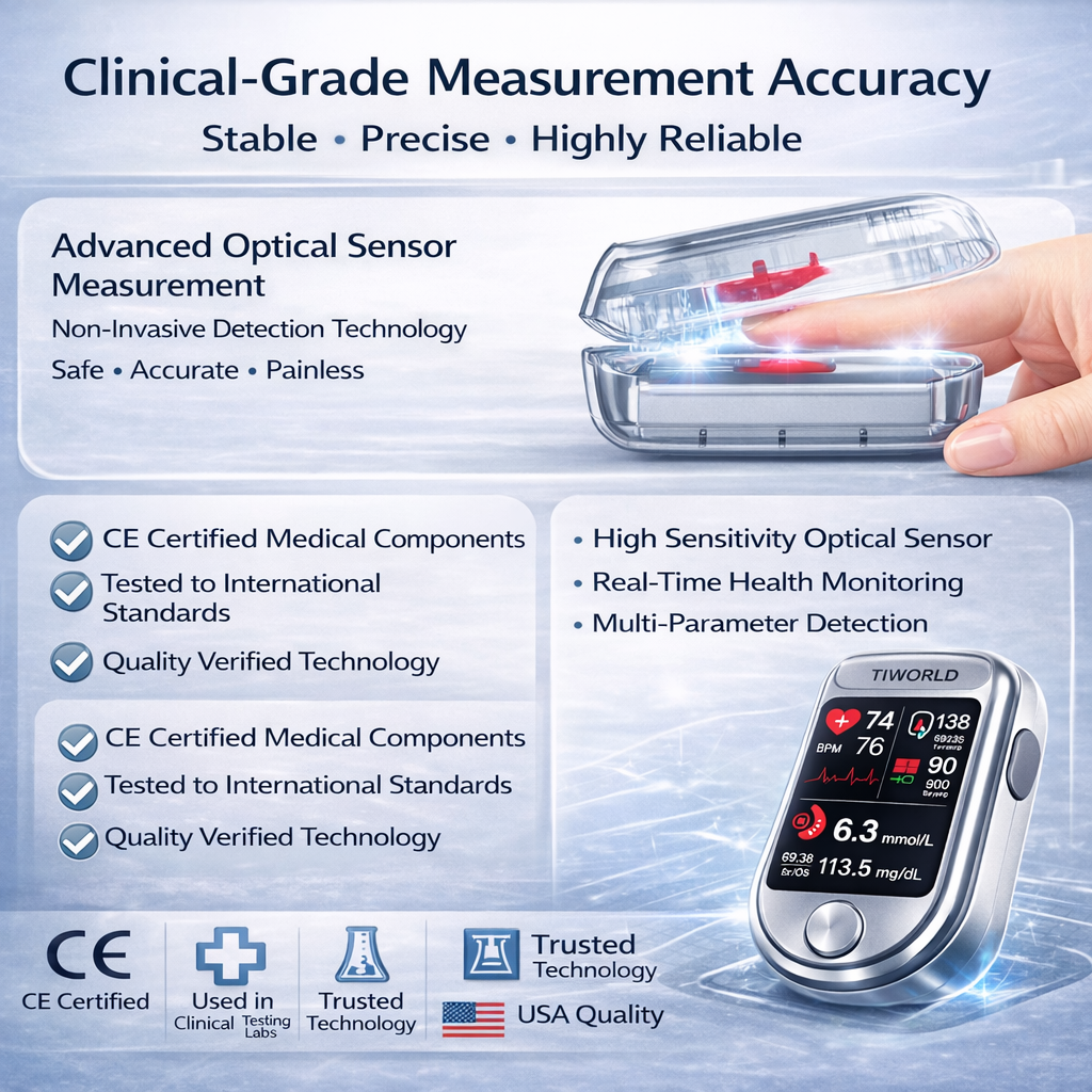 🔥Final 3 Hours : 2026 New Year Special🏆TIWORLD™ Non-Invasive Blood Glucose Meter 99.9% Accuracy （Mayo Clinic Recommended）