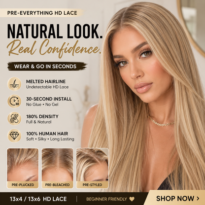 HD Lace Wear & Go Wig Melted Hairline Wig 30-Second Install Wig