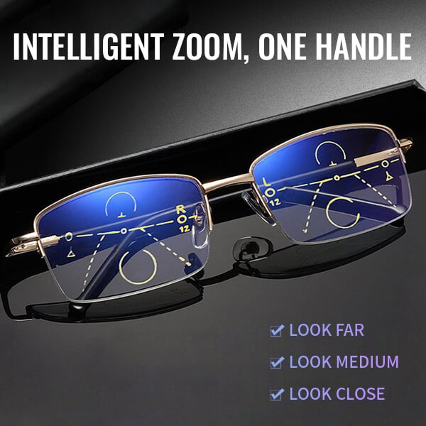 NEW DIAMOND-CUT BIFOCAL PROGRESSIVE & ANTI-BLUE EYEWEAR ULTRALIGHT READING GLASSES