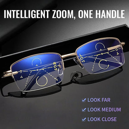 NEW DIAMOND-CUT BIFOCAL PROGRESSIVE & ANTI-BLUE EYEWEAR ULTRALIGHT READING GLASSES