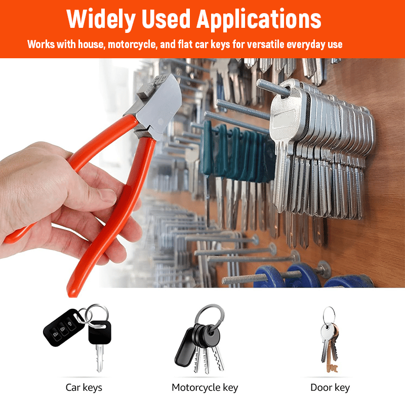 🔐The "Pocket Locksmith" Tool: Cut Spare Keys Anywhere, Anytime. Emergency Key Clipper for Home & Auto.