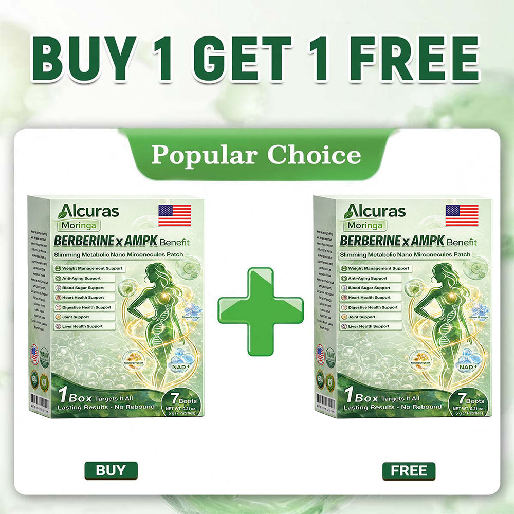 Official Store| Alcuras™ Moringa × Berberine × AMPK 8-Benefit Slimming & Metabolic Nano Microneedle Patch 🇺🇸  Just once a day · Visible changes in 7 days  ✅ For obesity, loose skin, diabetes, sleep apnea, joint issues, and more