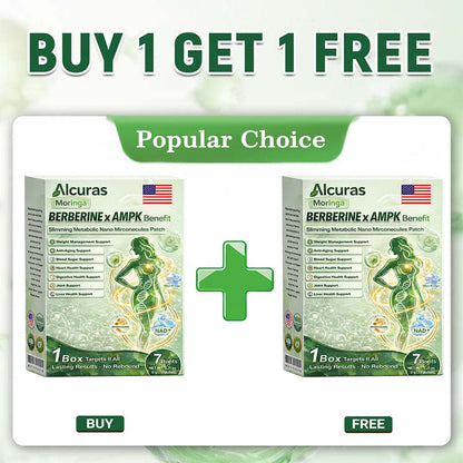 Official Store| Alcuras™ Moringa × Berberine × AMPK 8-Benefit Slimming & Metabolic Nano Microneedle Patch 🇺🇸  Just once a day · Visible changes in 7 days  ✅ For obesity, loose skin, diabetes, sleep apnea, joint issues, and more