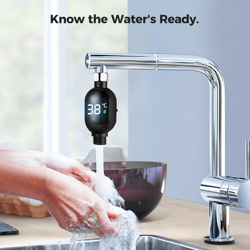 🌡️Shower Thermometer-Instant Digital Display, Waterproof & Easy Install for Safe Bathing 👶📦