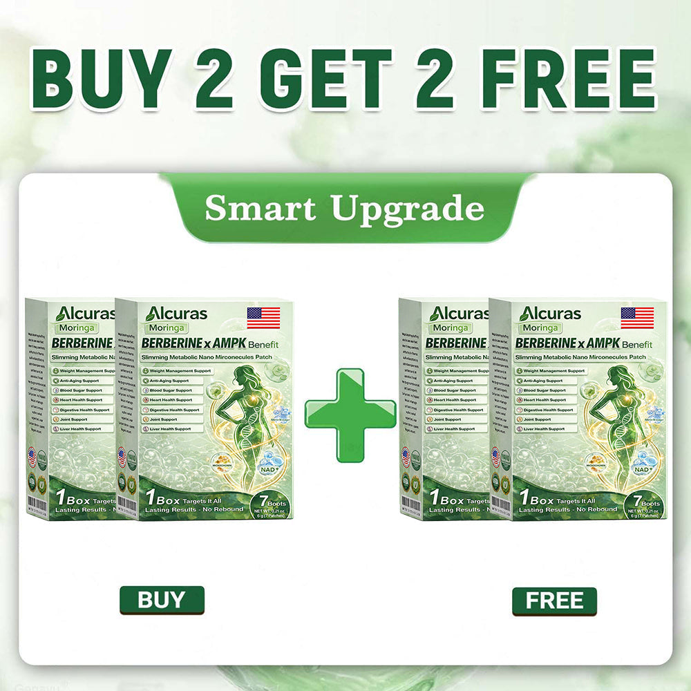 Official Store| Alcuras™ Moringa × Berberine × AMPK 8-Benefit Slimming & Metabolic Nano Microneedle Patch 🇺🇸  Just once a day · Visible changes in 7 days  ✅ For obesity, loose skin, diabetes, sleep apnea, joint issues, and more