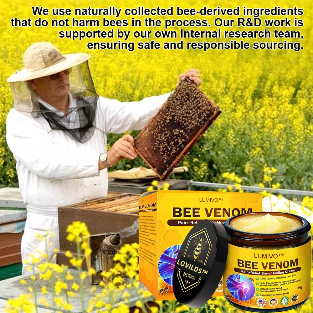 🏆50K+ SOLD LAST WEEK! 🌿LUMIVO™Bee Poison Pain-Relief Bone Healing Cream -8JX3