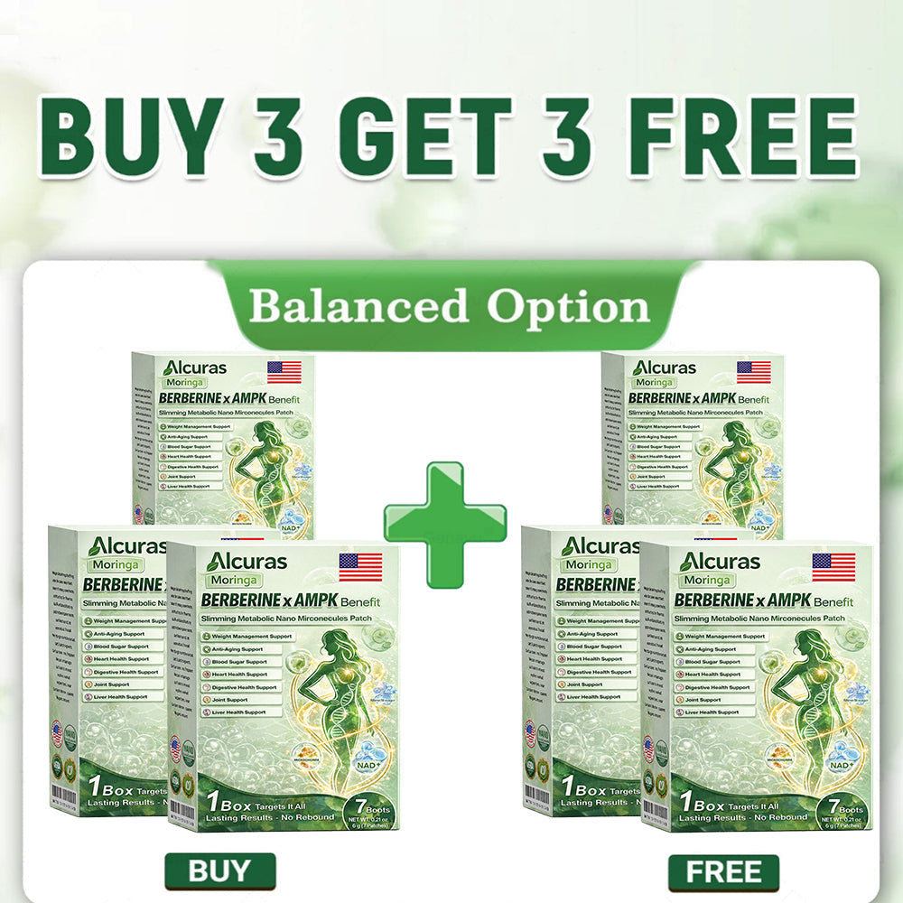 Official Store| Alcuras™ Moringa × Berberine × AMPK 8-Benefit Slimming & Metabolic Nano Microneedle Patch 🇺🇸  Just once a day · Visible changes in 7 days  ✅ For obesity, loose skin, diabetes, sleep apnea, joint issues, and more