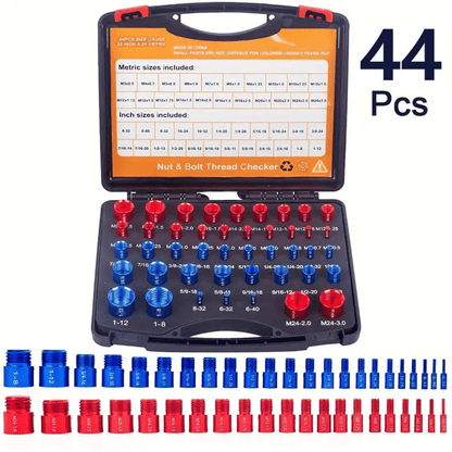 🔥Limited-time discount of 49%🔥44Pcs Alloy Nut and Bolt Thread Inspector Charge🔩