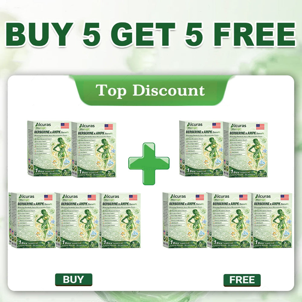 Official Store| Alcuras™ Moringa × Berberine × AMPK 8-Benefit Slimming & Metabolic Nano Microneedle Patch 🇺🇸  Just once a day · Visible changes in 7 days  ✅ For obesity, loose skin, diabetes, sleep apnea, joint issues, and more