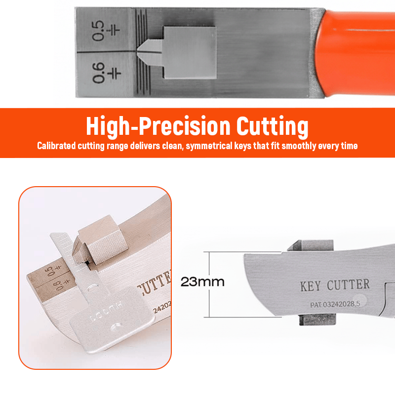 🔐The "Pocket Locksmith" Tool: Cut Spare Keys Anywhere, Anytime. Emergency Key Clipper for Home & Auto.