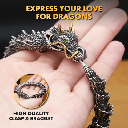 🔥Last day! Limited-time offer: 50% off!🔥Dragon Bracelet - Sterling Silver