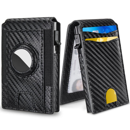 🔥Last Day 49% OFF🔥 Wallet for Men - with Pop Up Aluminum Case Money Clip Slim Leather Slots Credit Card Holder RFID Blocking Bifold Minimalist Wallet