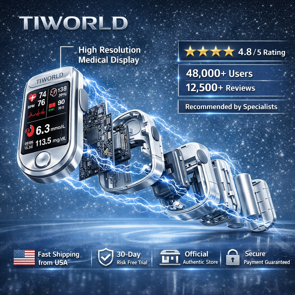 🔥Final 3 Hours : 2026 New Year Special🏆TIWORLD™ Non-Invasive Blood Glucose Meter 99.9% Accuracy （Mayo Clinic Recommended）